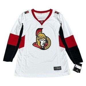 Womens Ottawa Senators Breakaway White NHL Away Hockey Jersey Medium NEW W TAGS